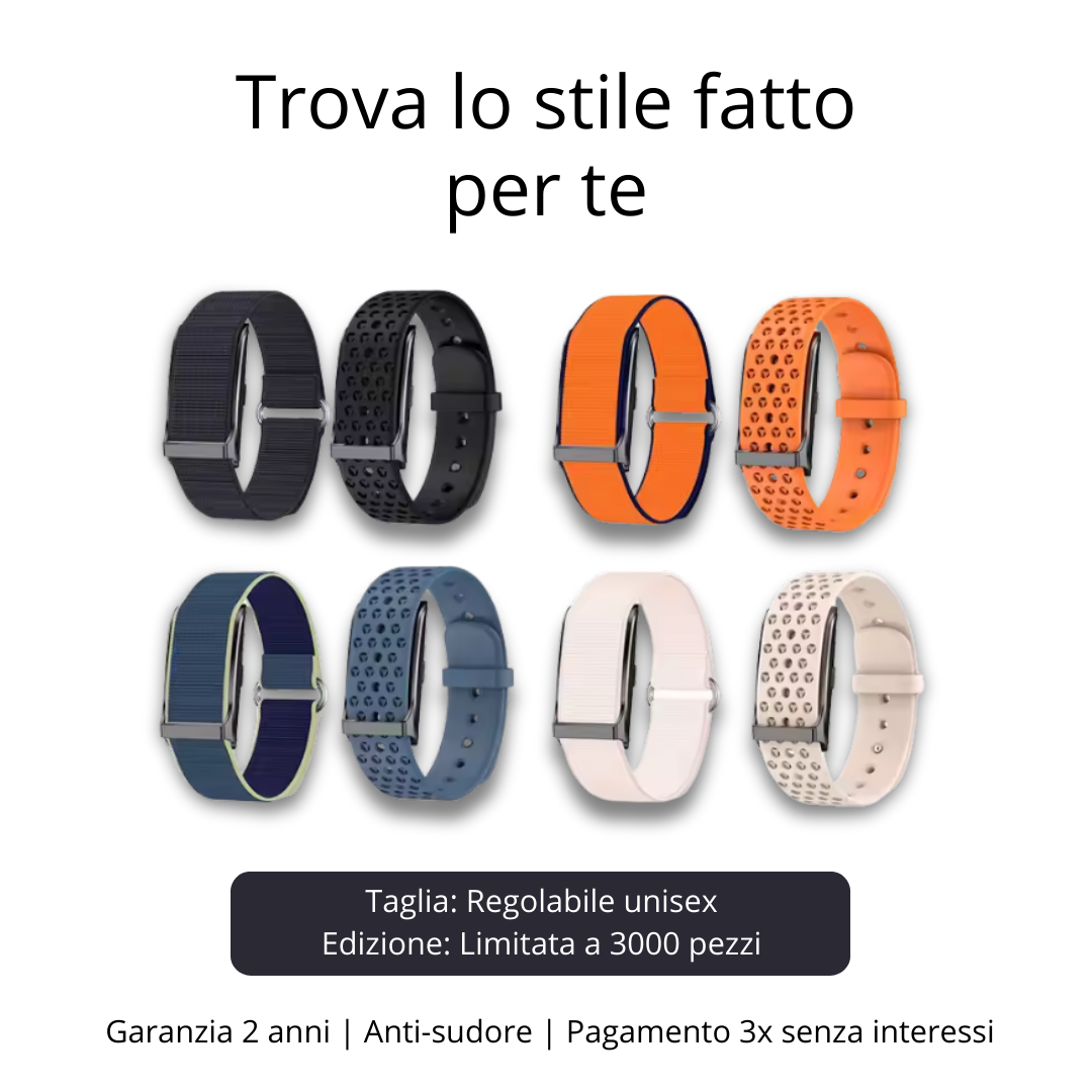 BIONNY 4.0 — Il braccialetto biometrico per la salute che capisce il tuo corpo meglio di te
