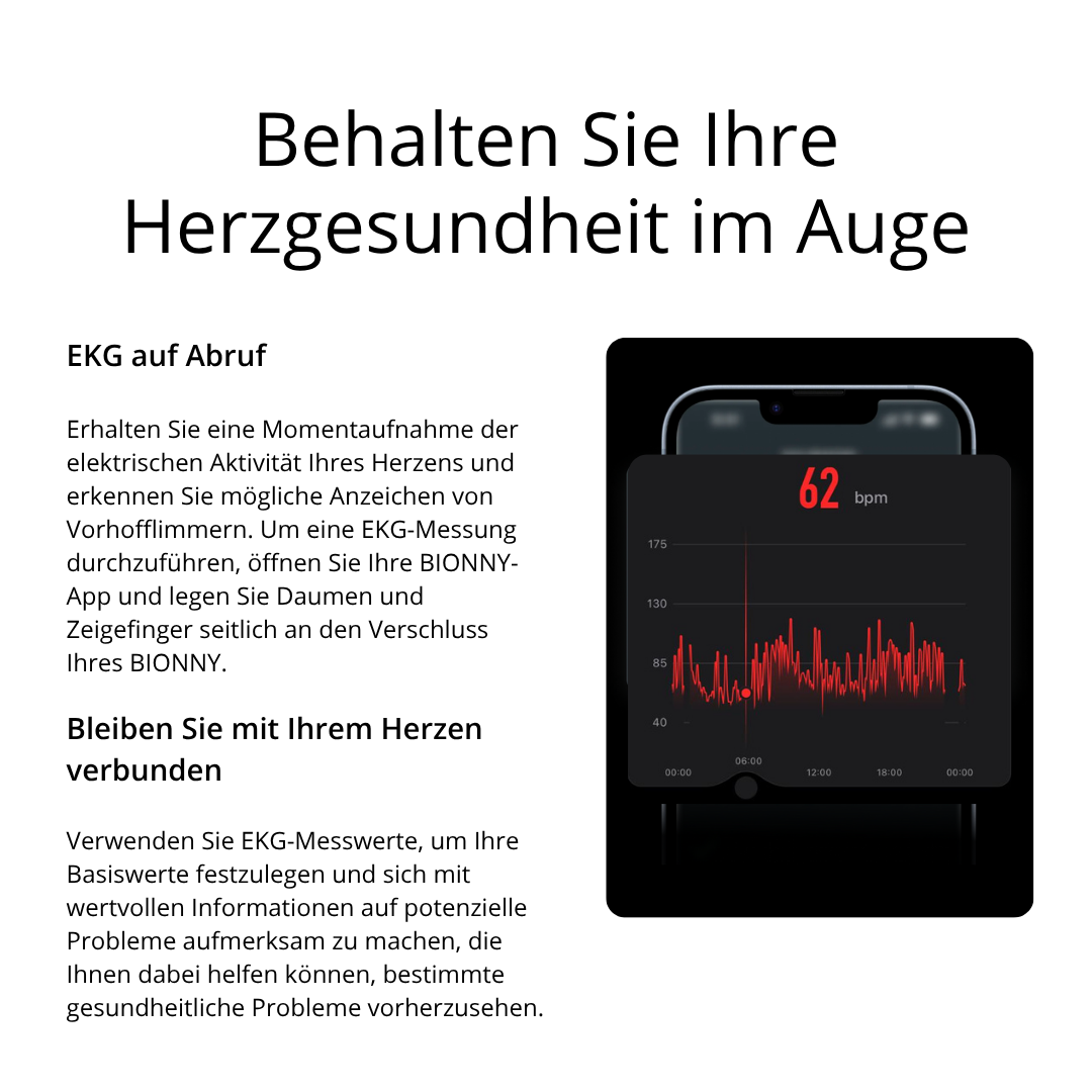 Bionny 4.0 – Das biometrische Gesundheitsarmband, das Ihren Körper besser versteht als Sie selbst.