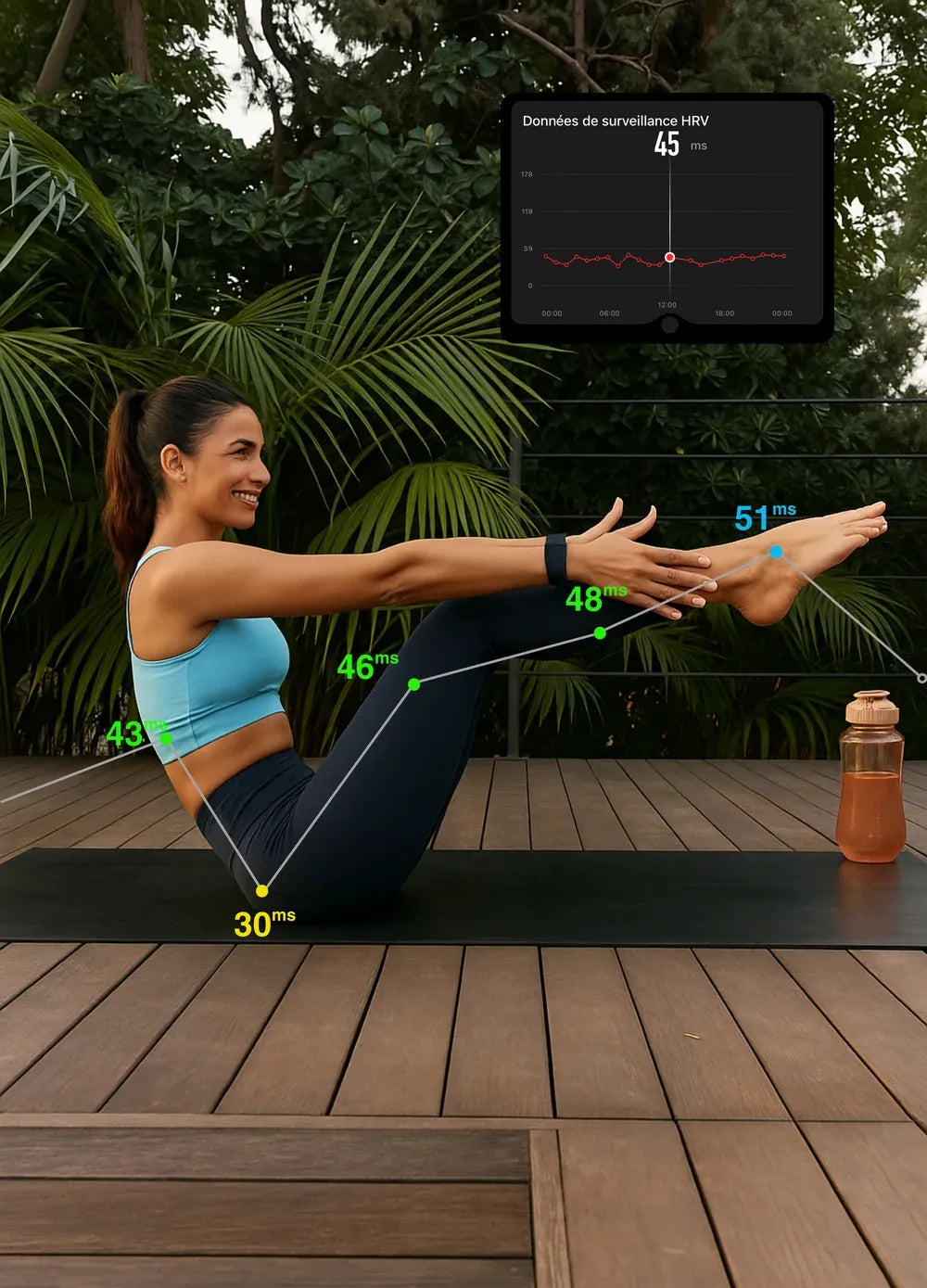 exercising outdoors