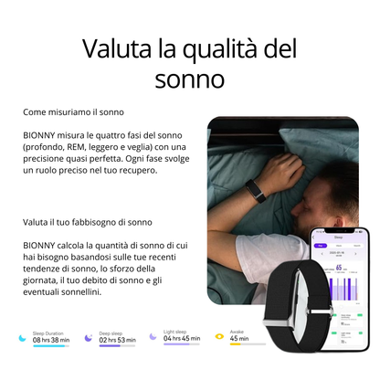 BIONNY 4.0 — Il braccialetto biometrico per la salute che capisce il tuo corpo meglio di te