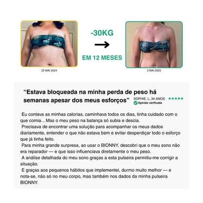Bionny 4.0 - A pulseira biométrica de saúde que compreende o seu corpo melhor do que você.