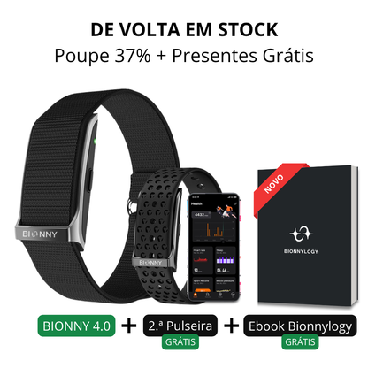 Bionny 4.0 - A pulseira biométrica de saúde que compreende o seu corpo melhor do que você.