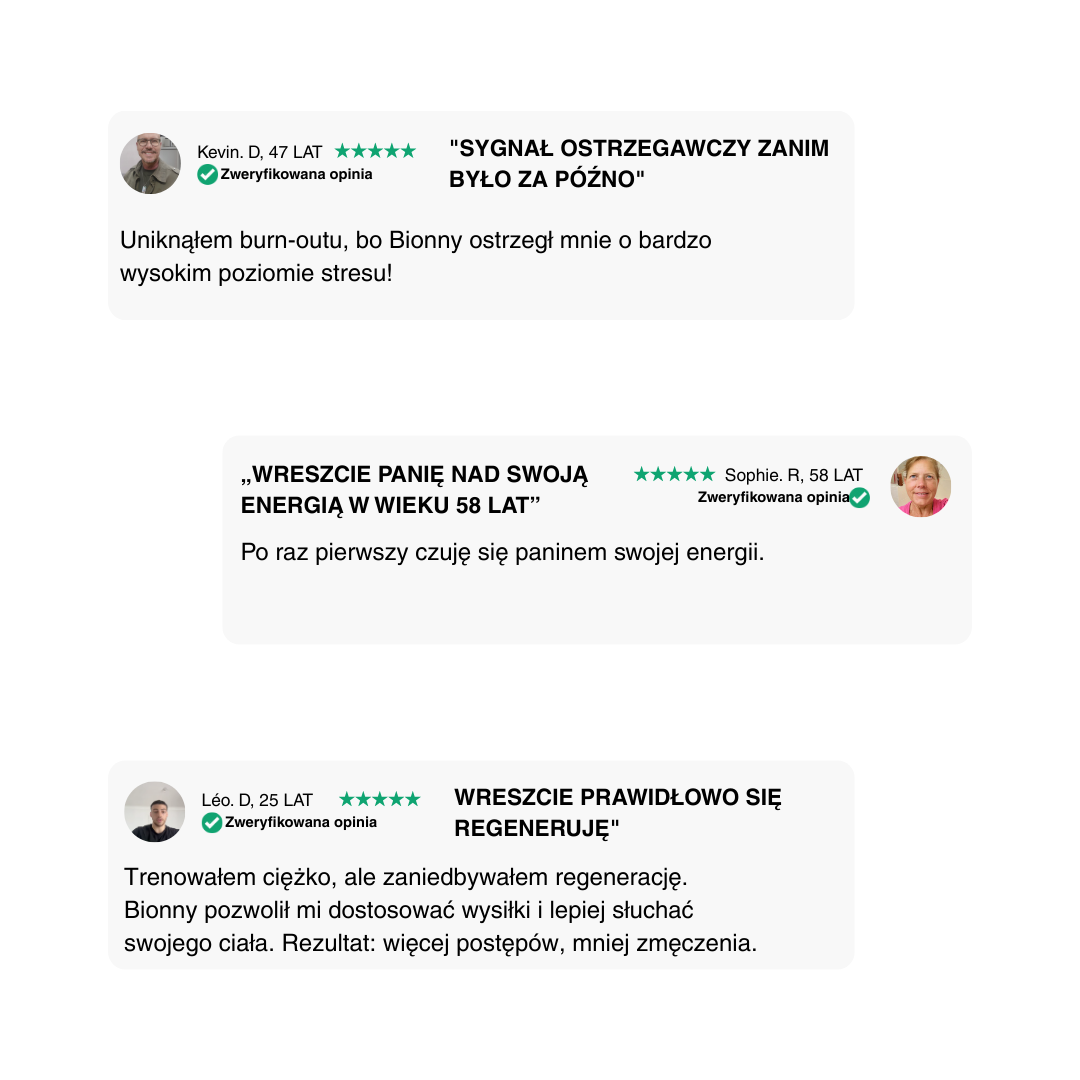 Bionny 4.0 - Biometryczna opaska zdrowotna, która rozumie Twoje ciało lepiej niż Ty.