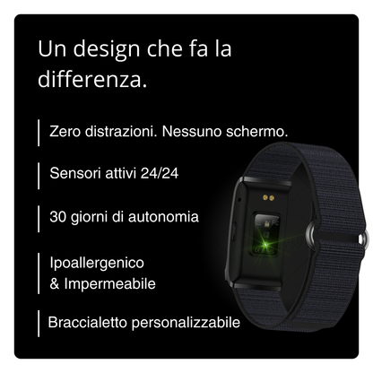 BIONNY 4.0 — Il braccialetto biometrico per la salute che capisce il tuo corpo meglio di te