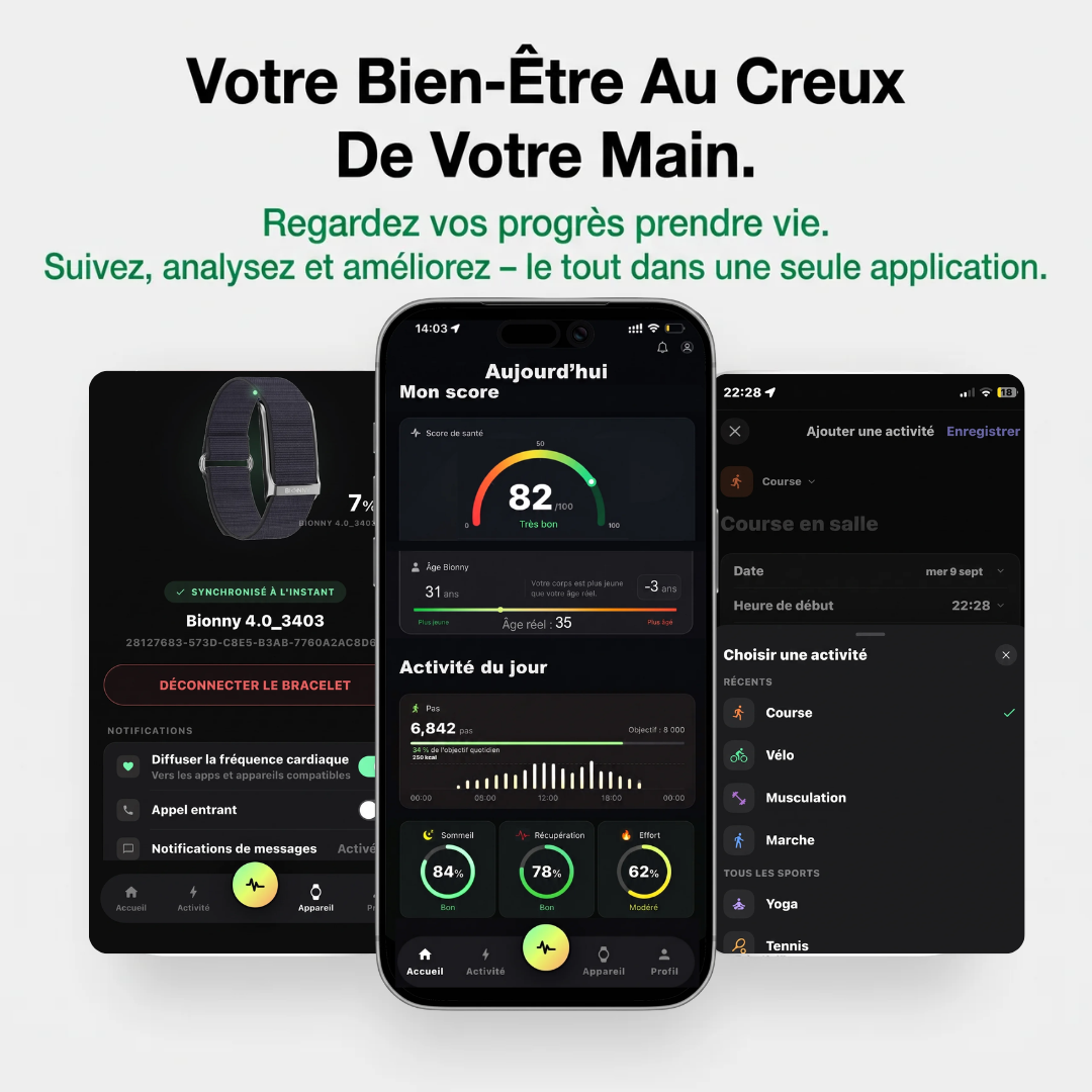 Bionny app screens